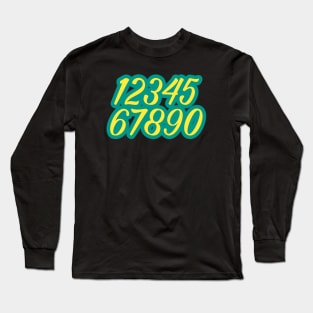 Numeric counting Long Sleeve T-Shirt